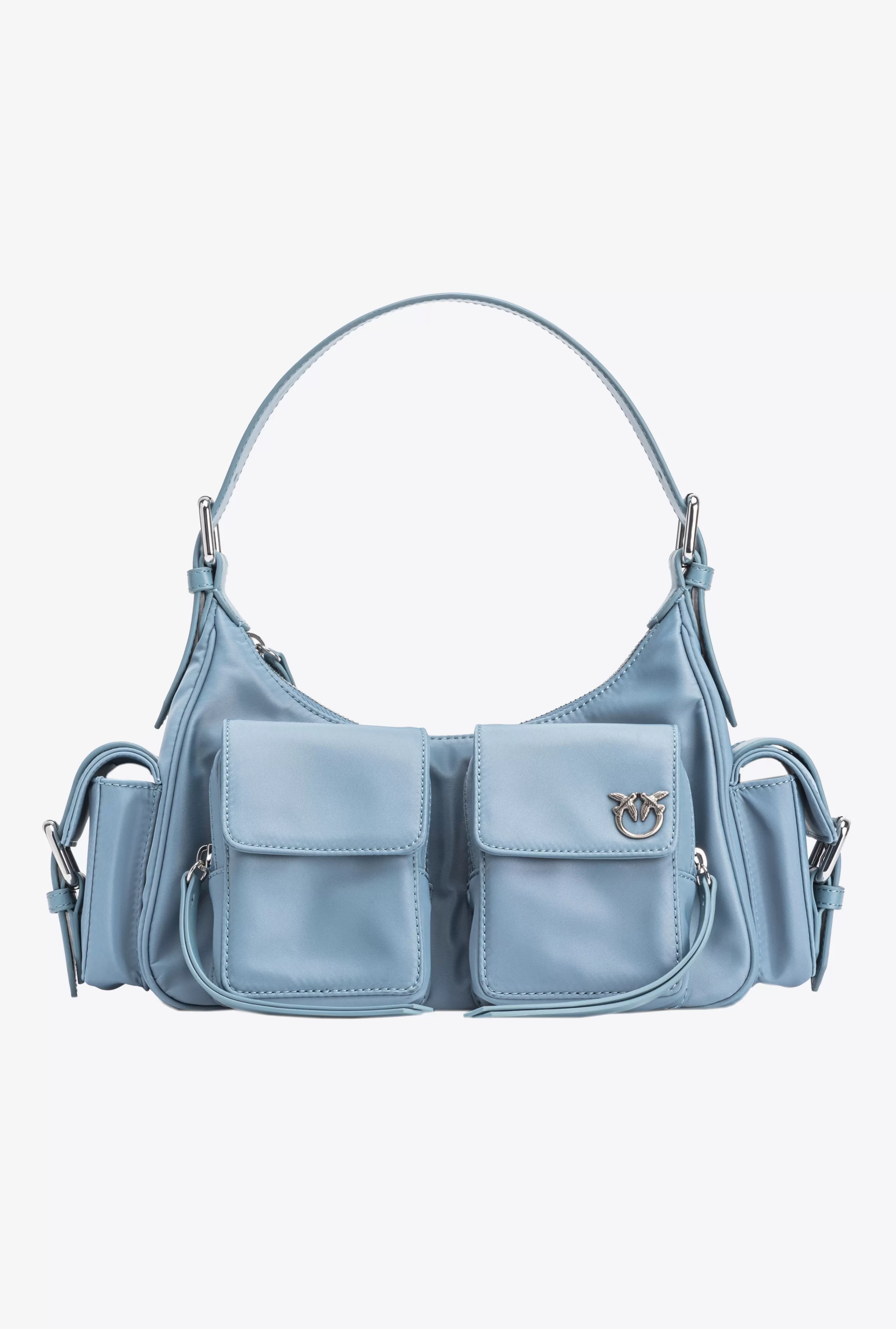 PINKO Torebki do Ręki | Torebki na Ramię-Cargo Bag Z Technicznej Tkaniny Z Recyklingu
