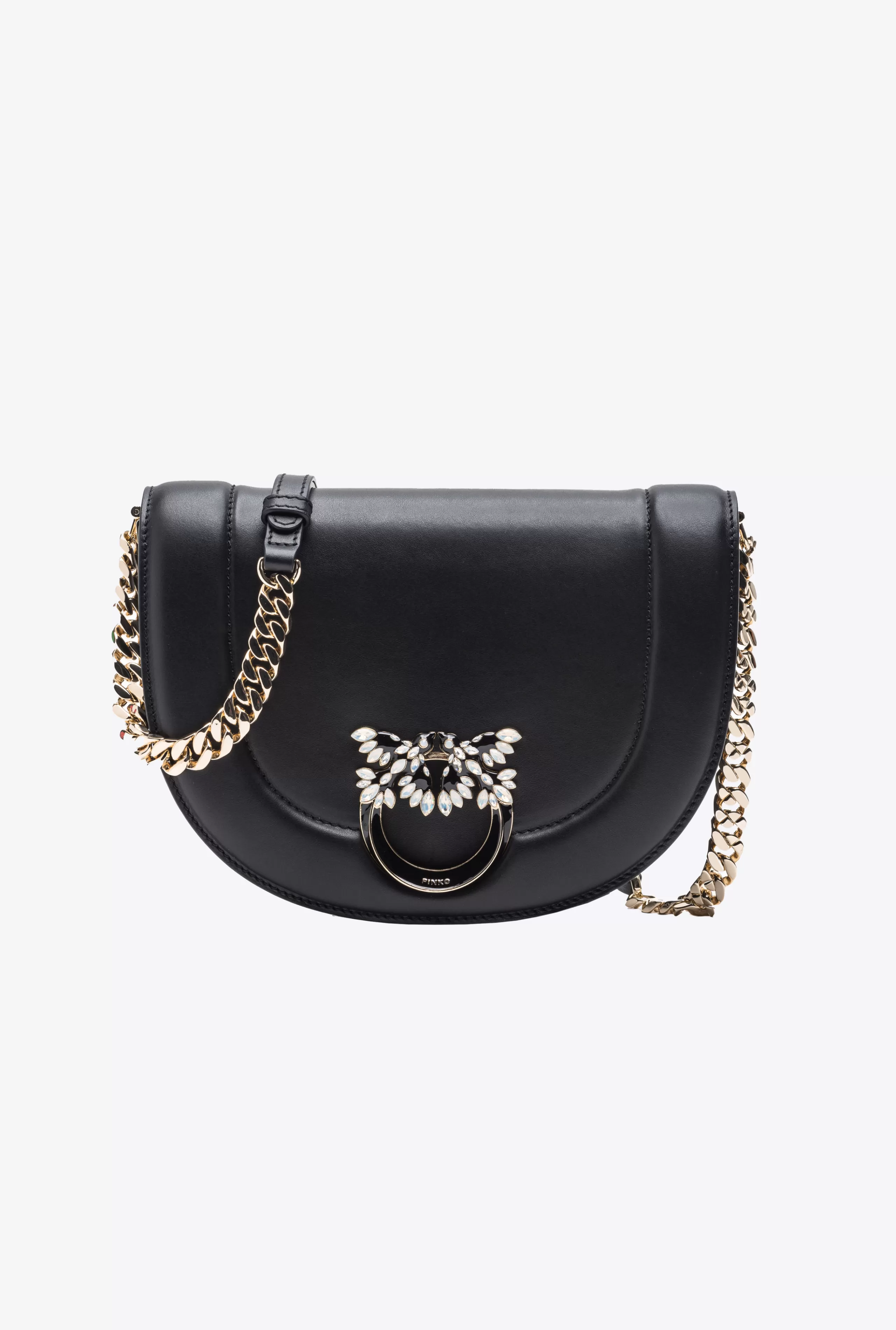 PINKO Limited Edition | Love Bag Click-Classic Love Bag Click Round Z Biżuteryjną Klamrą Galleria