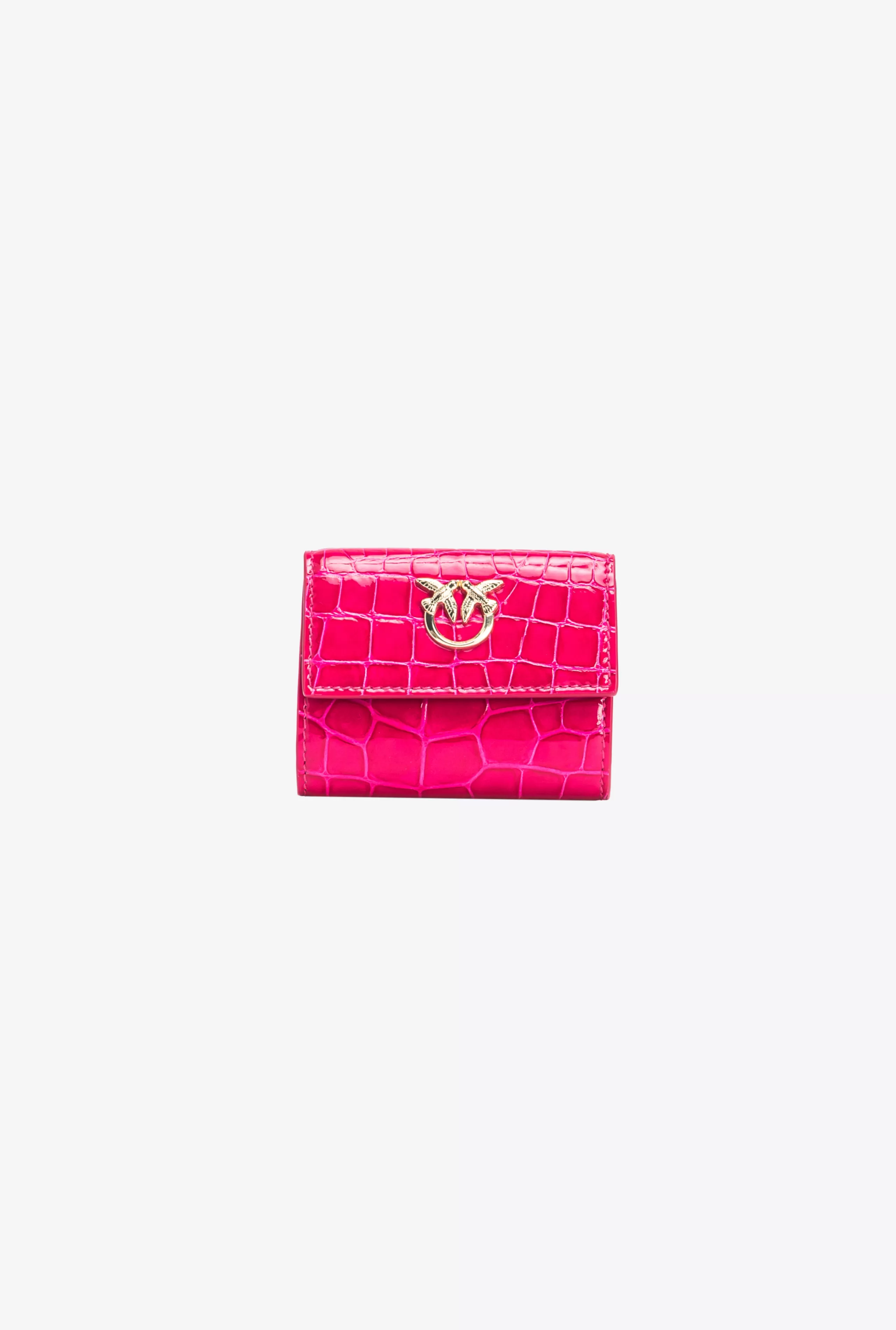 PINKO Portfele | Limited Edition-Mały Portfel Kolorowy Krokodyl Z Połyskiem Galleria