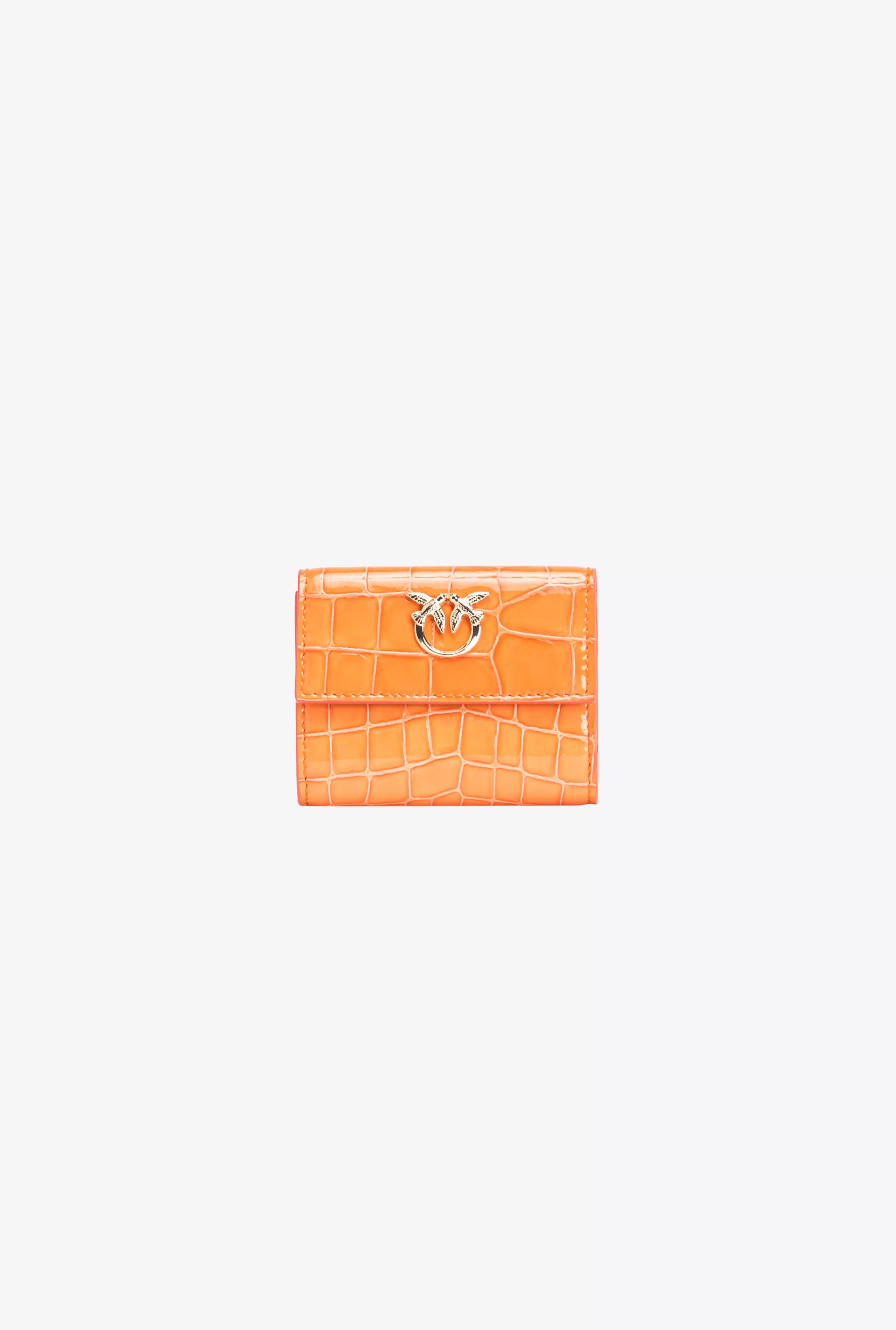 PINKO Portfele | Limited Edition-Mały Portfel Kolorowy Krokodyl Z Połyskiem Galleria
