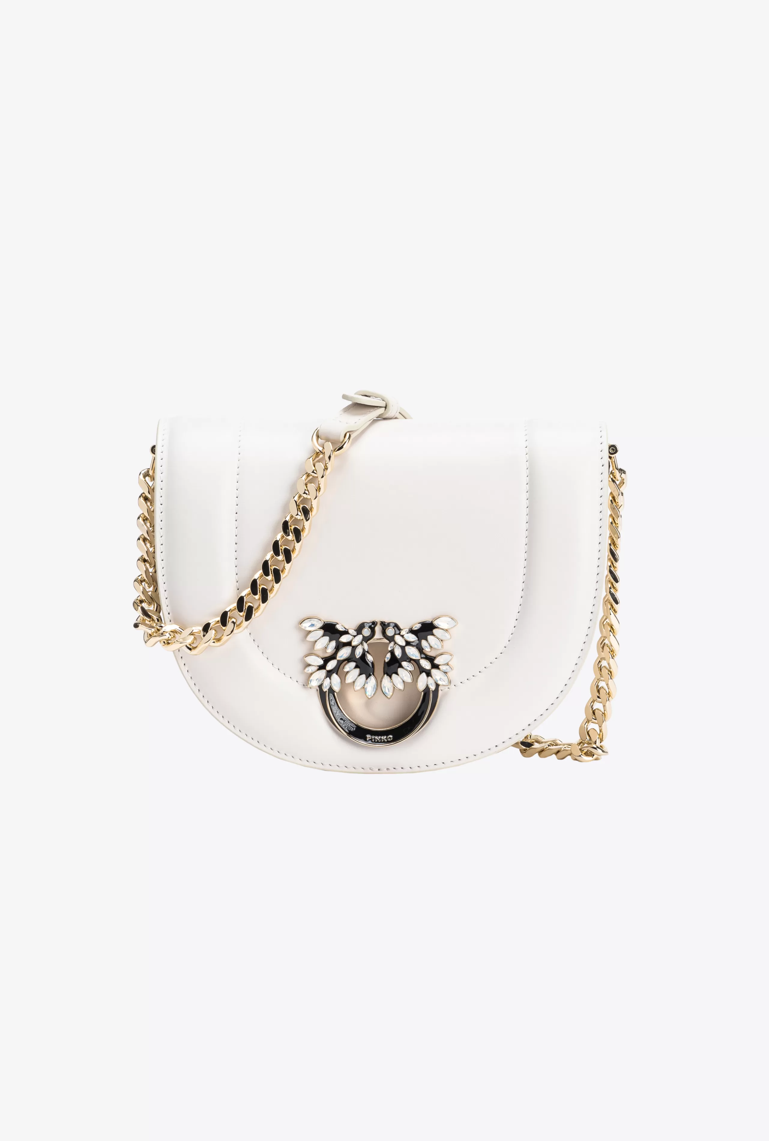 PINKO Limited Edition | Love Bag Click-Mini Love Bag Click Round Z Biżuteryjną Klamrą Galleria