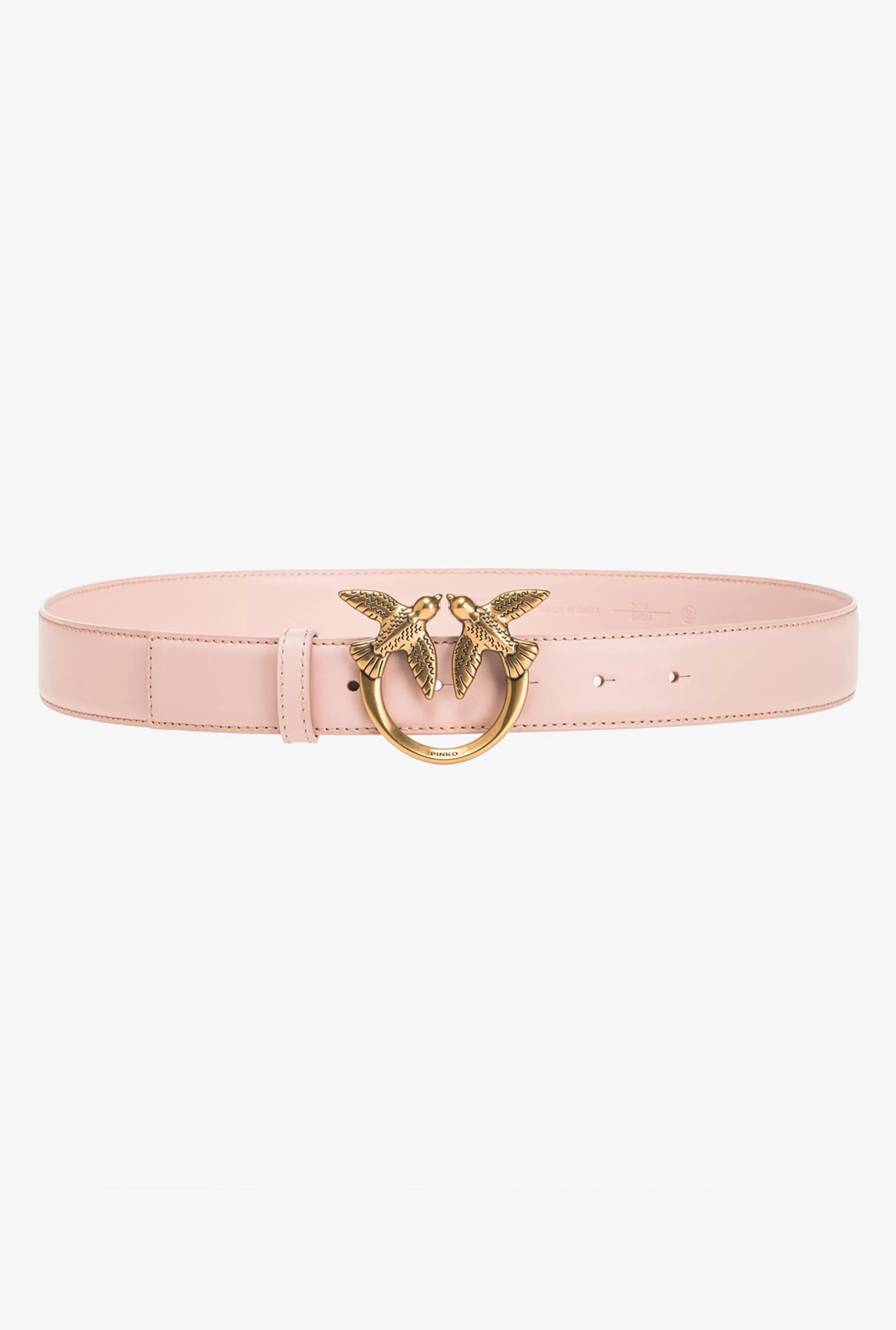PINKO Paski-Pasek Love Birds Ze Skóry 3cm