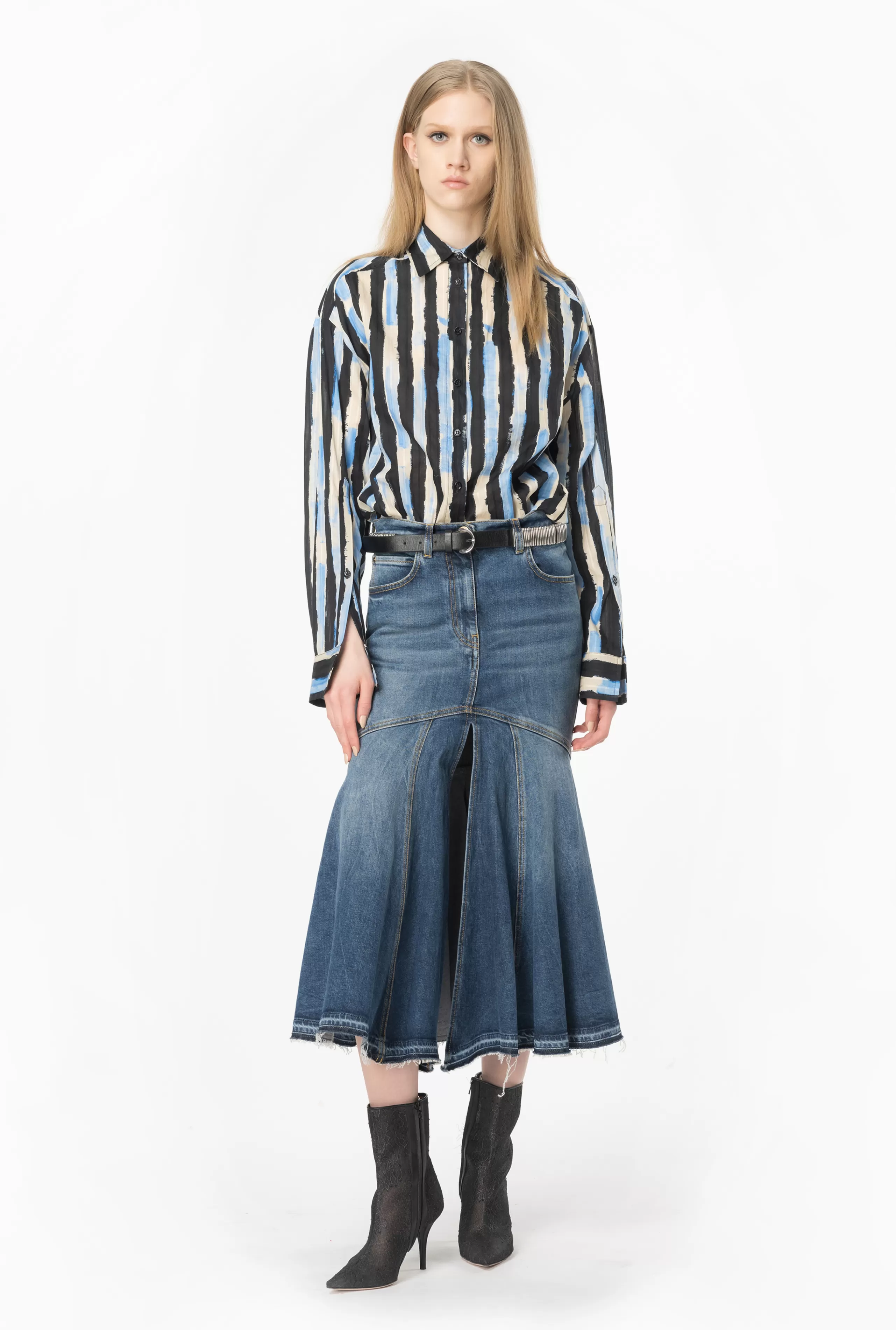 PINKO Spódnice | DŻINSY-Spódnica Midi Z Denimu Vintage