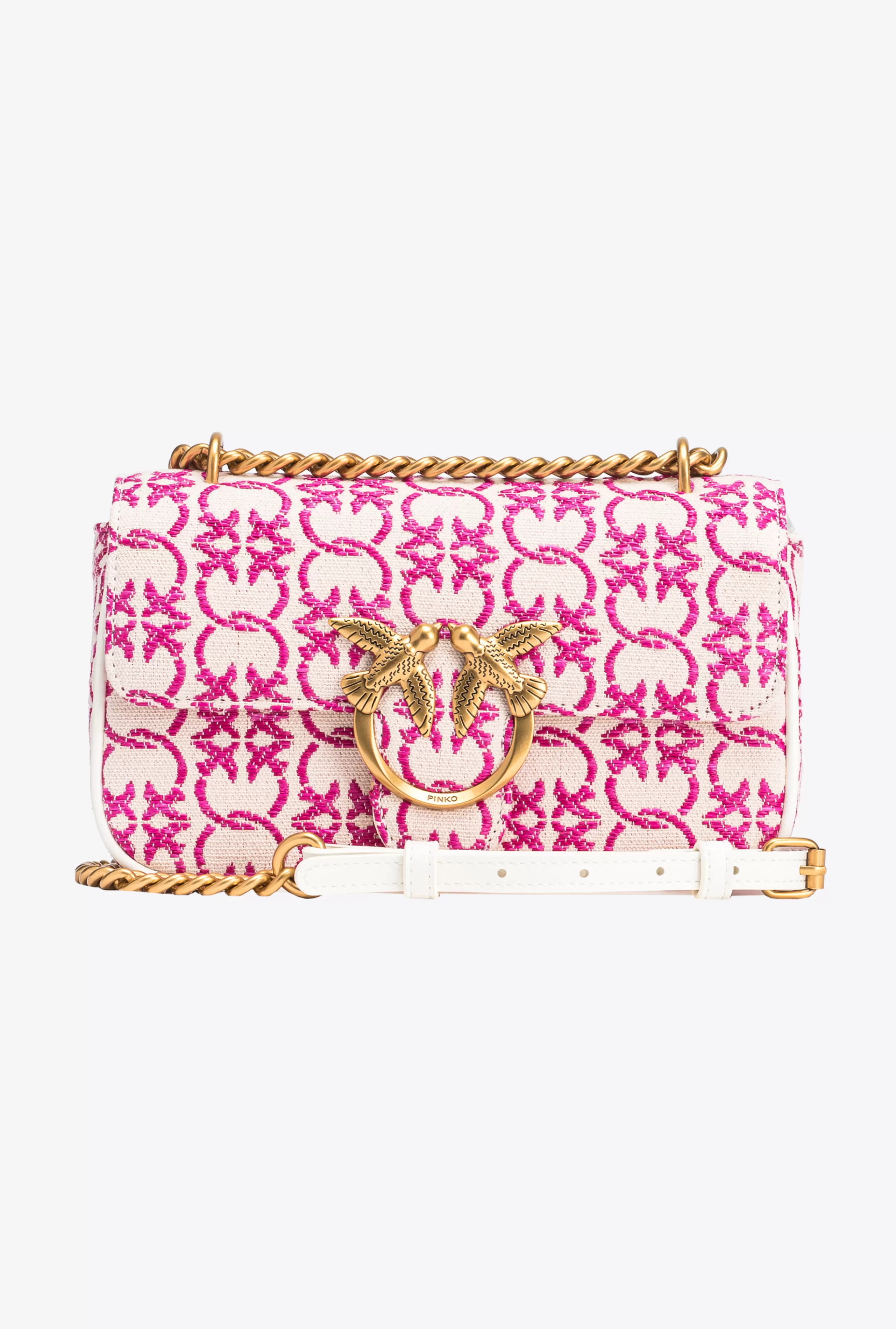 PINKO Mini Bags | Torebki na Ramię-Torebka Na Ramię Love Bag Mini Z żakardowym Logo